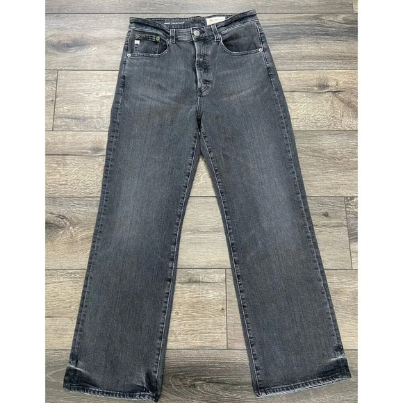 Adriano Goldschmied Jeans Kinsely High Rise Pop Crop Black Size 29 - Picture 1 of 4